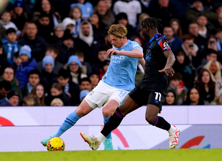 Kevin De Bruyne trở lại trong đội hình Man City. (Ảnh: ESPN)