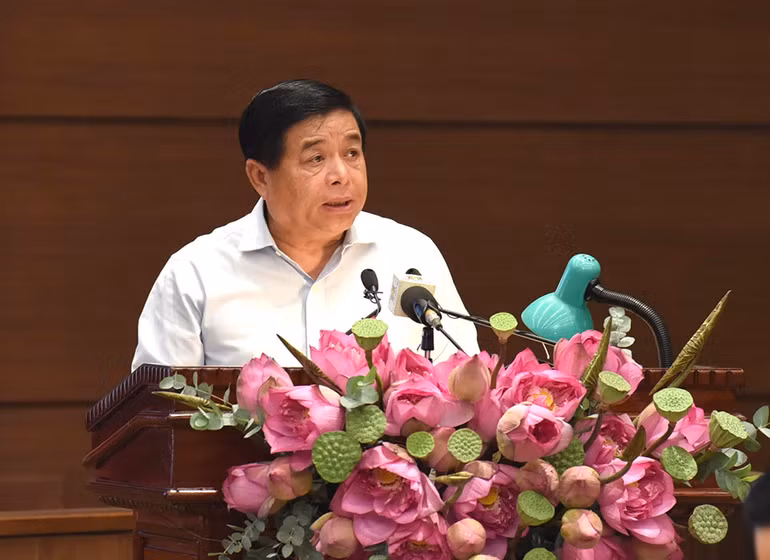 Bộ trưởng Kế hoạch và Đầu tư Nguyễn Chí Dũng phát biểu. (Ảnh: TRẦN HẢI) Bộ trưởng Kế hoạch và Đầu tư Nguyễn Chí Dũng phát biểu. (Ảnh: TRẦN HẢI)