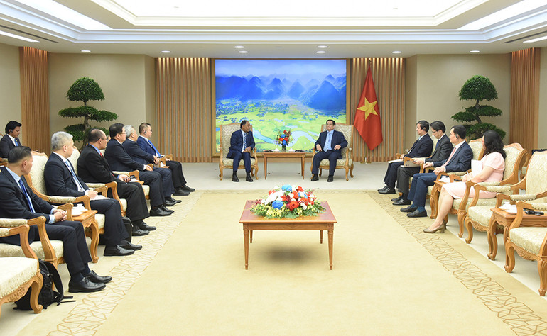 Toàn cảnh buổi tiếp. (Ảnh: TRẦN HẢI) Toàn cảnh buổi tiếp. (Ảnh: TRẦN HẢI)