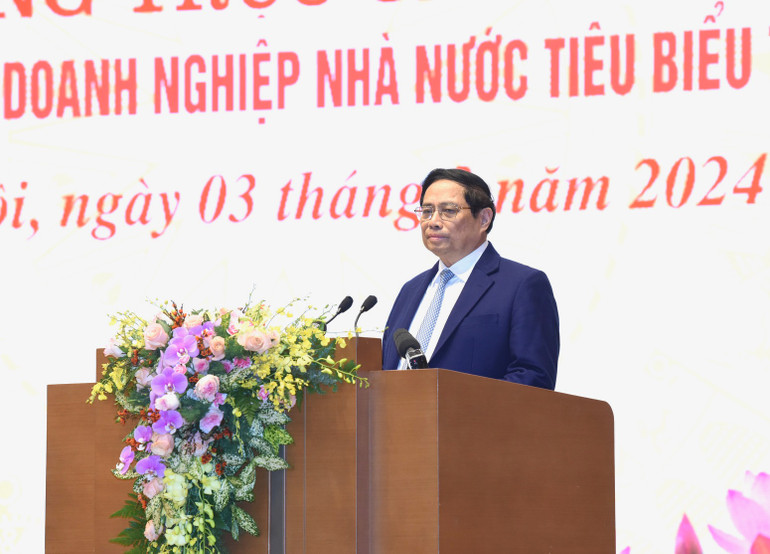 Thủ tướng Phạm Minh Chính phát biểu chỉ đạo hội nghị. (Ảnh: TRẦN HẢI) Thủ tướng Phạm Minh Chính phát biểu chỉ đạo hội nghị. (Ảnh: TRẦN HẢI)