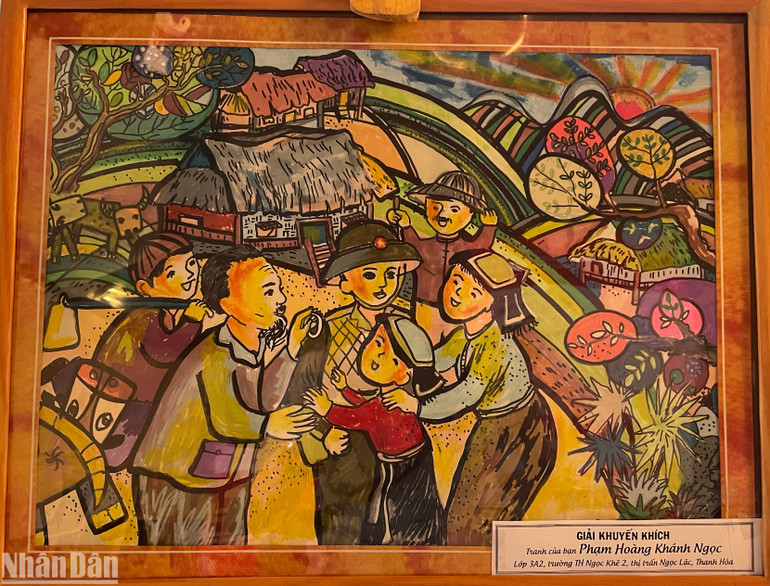 Tác phẩm giành giải Khuyến khích của bạn Phạm Hoàng Khánh Ngọc (Lớp 3A2, trường TH Ngọc Khê 2, thị trấn Ngọc Lặc, Thanh Hóa).