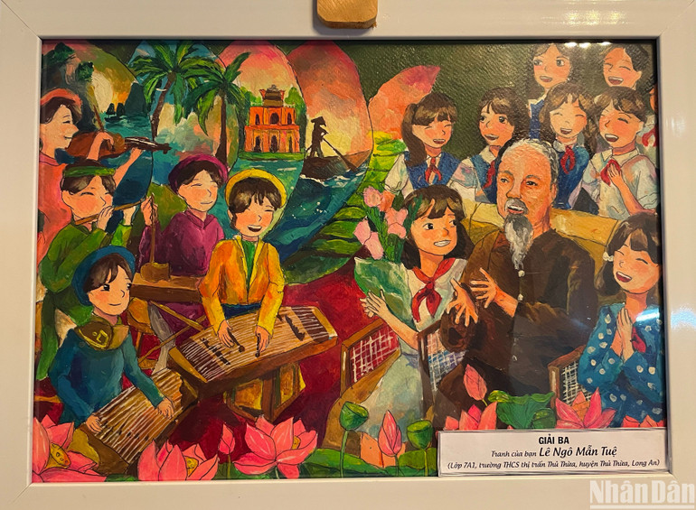 Tác phẩm đạt Giải ba của bạn Lê Ngô Mẫn Tuệ (Lớp 7A1, trường THCS thị trấn Thủ Thừa, huyện Thủ Thừa, Long An).
