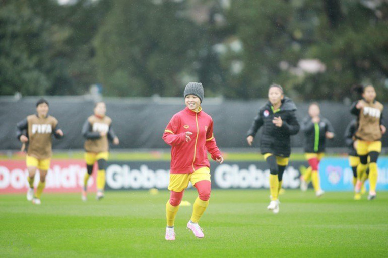 Toàn đội nỗ lực trong buổi tập cuối cùng trước trận đấu đầu tiên tại World Cup nữ 2023.