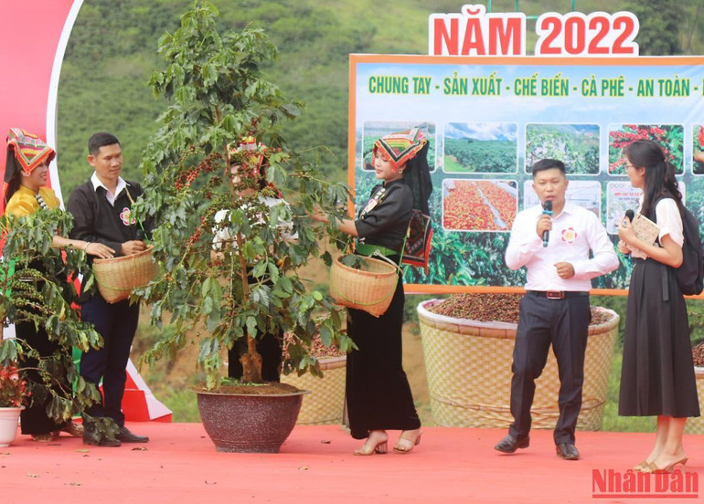 Phần thi kiến thức của đội thi xã Hua La tại Ngày hội.