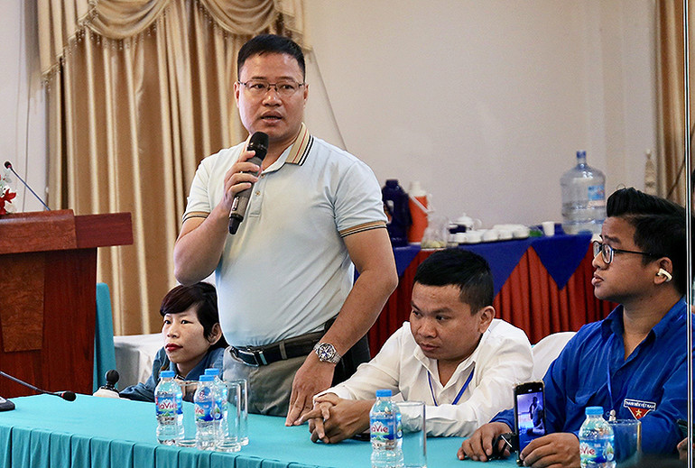 Anh Trịnh Công Thanh chia sẻ ý kiến tại Hội thảo.
