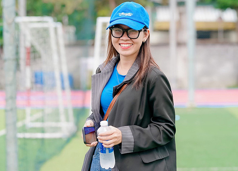 Nguyễn Trúc Phương đã gắn ước mơ của đời mình với ước mơ của những em nhỏ đam mê trái bóng tròn.