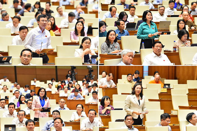 [Ảnh] Bộ trưởng Khoa học và Công nghệ, Bộ trưởng Giao thông vận tải đăng đàn trả lời chất vấn ảnh 4