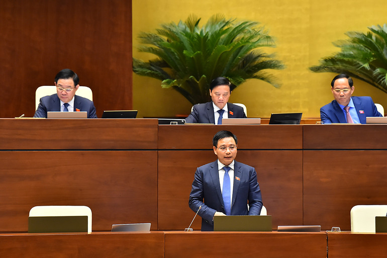 [Ảnh] Bộ trưởng Khoa học và Công nghệ, Bộ trưởng Giao thông vận tải đăng đàn trả lời chất vấn ảnh 9