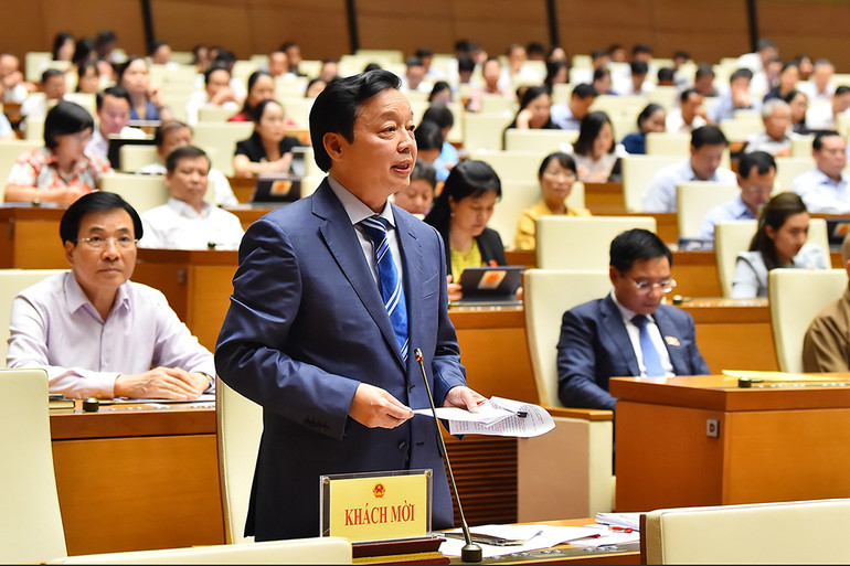 [Ảnh] Bộ trưởng Khoa học và Công nghệ, Bộ trưởng Giao thông vận tải đăng đàn trả lời chất vấn ảnh 10