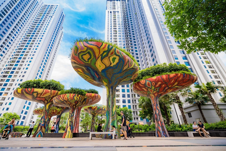 Kiến trúc độc đáo tại khu đô thị TNR Goldmark City.