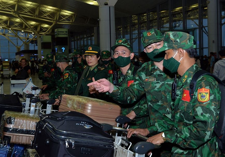 Các chiến sĩ Trường trung cấp 24 Biên phòng, Bộ tư lệnh Bộ đội Biên phòng.