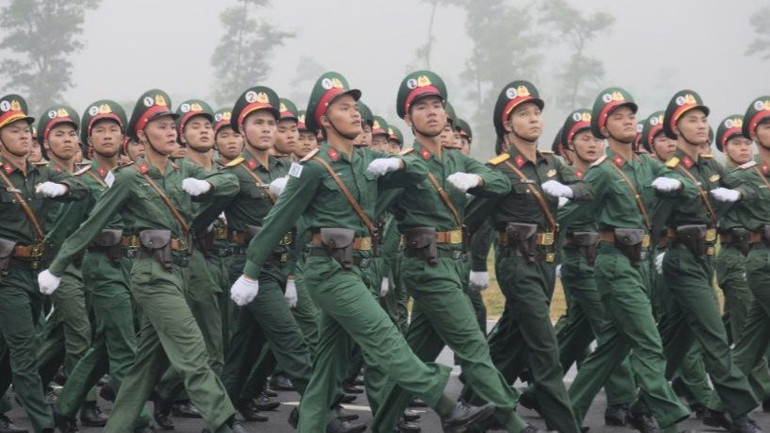 Khối sĩ quan Lục quân.