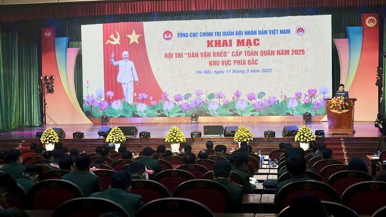 Quang cảnh Lễ khai mạc hội thi.