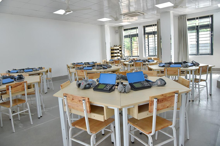 Phòng học công nghệ của Trường Trung học phổ thông Kỳ Sơn do Trungnam Group tặng.