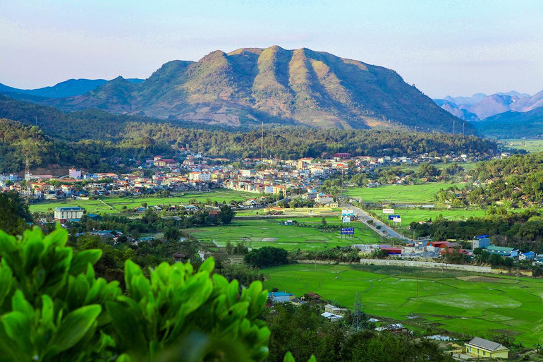 Trung tâm huyện Tuần Giáo hôm nay.