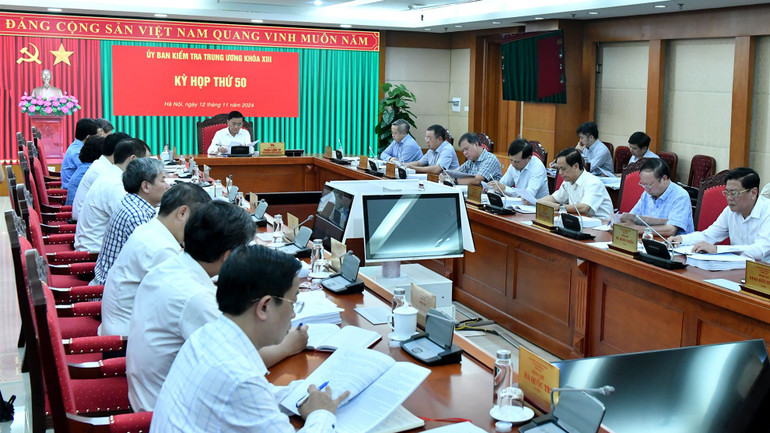 Tại Kỳ họp thứ 50, UBKT Trung ương đã quyết định nhiều vấn đề quan trọng. (Ảnh: ĐĂNG KHOA)
