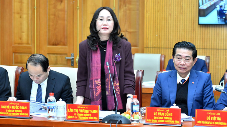 Đại biểu thảo luận tại hội nghị. (Ảnh: Đăng Khoa)