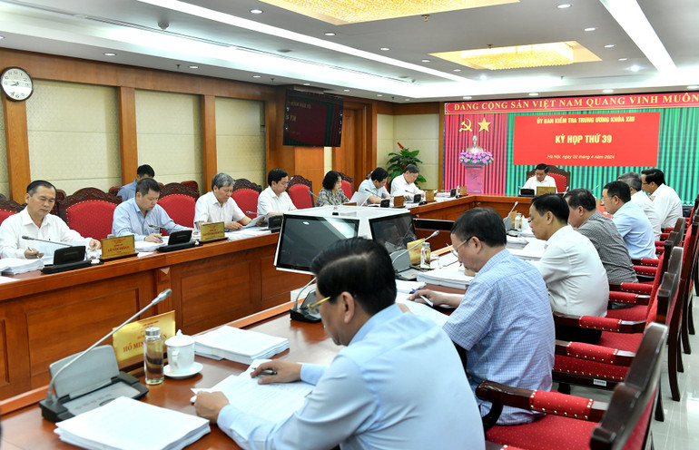 Tại Kỳ họp thứ 39, UBKT Trung ương đã xem xét, kết luận một số nội dung quan trọng. Ảnh: Đăng Khoa
