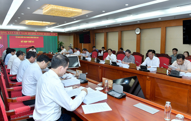 Tại kỳ họp thứ 41, Ủy ban Kiểm tra Trung ương đã xem xét, quyết định nhiều nội dung quan trọng. (Ảnh: ĐĂNG KHOA)