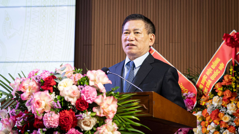 Phó Thủ tướng Hồ Đức Phớc gợi mở một số nhiệm vụ của giáo dục đại học. (Ảnh: SƠN TÙNG)