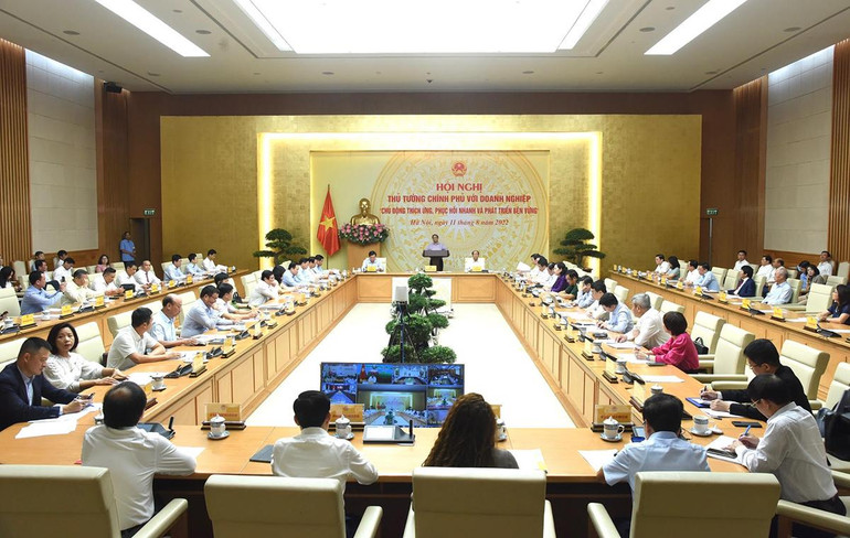 Hình ảnh Hội nghị Thủ tướng với doanh nghiệp ảnh 1