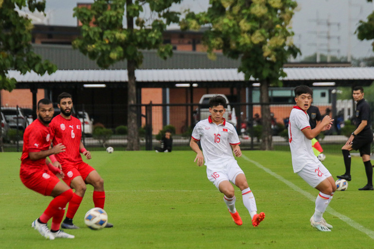 U23 Việt Nam để thủng lưới đáng tiếc ở những phút cuối. (Ảnh: VFF)