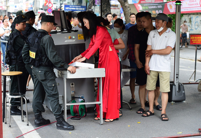 Công tác an ninh của trận đấu được tăng cường.