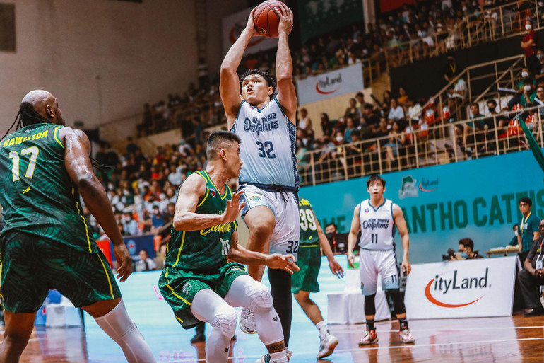 Dominique Tham đóng vai trò quan trọng trong hàng công Nha Trang Dolphins. (Ảnh: VBA)