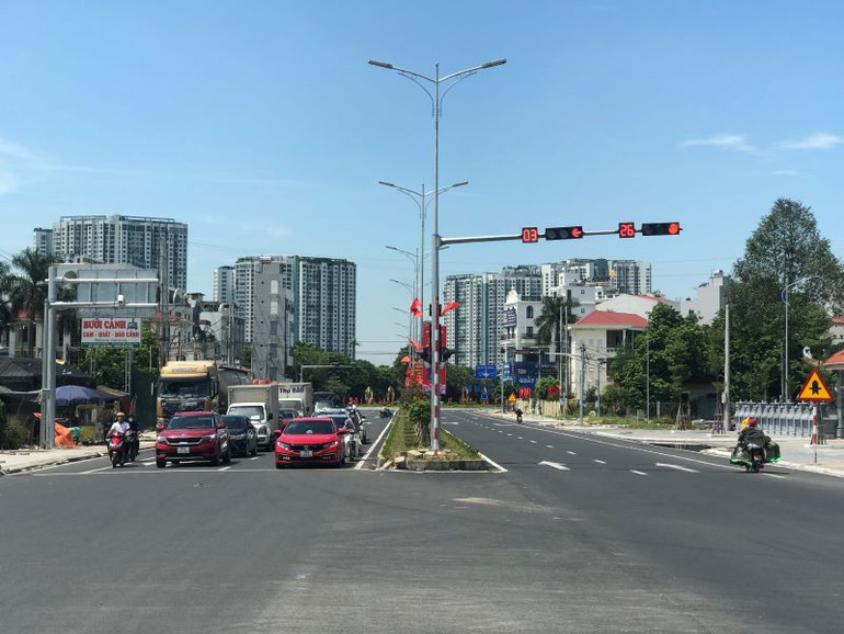 Thị trấn Văn Giang, huyện Văn Giang, tỉnh Hưng Yên sạch đẹp.