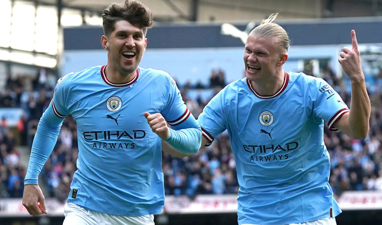 Haaland đã đạt được cột mốc 100 bàn cho Man City. (Ảnh: Getty) Haaland đã đạt được cột mốc 100 bàn cho Man City. (Ảnh: Getty)