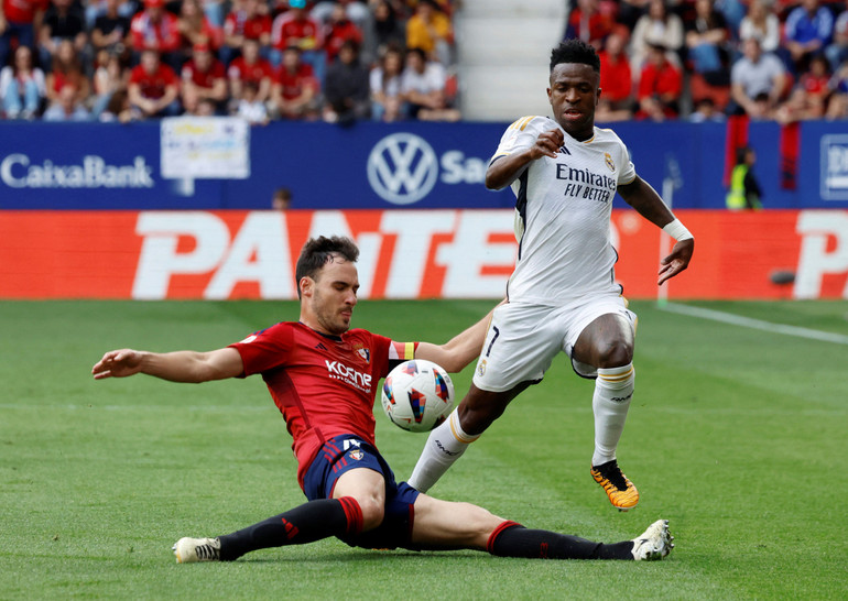 Vinicius tiến bộ đáng kể ở mùa giải này. (Ảnh: Reuters) Vinicius tiến bộ đáng kể ở mùa giải này. (Ảnh: Reuters)