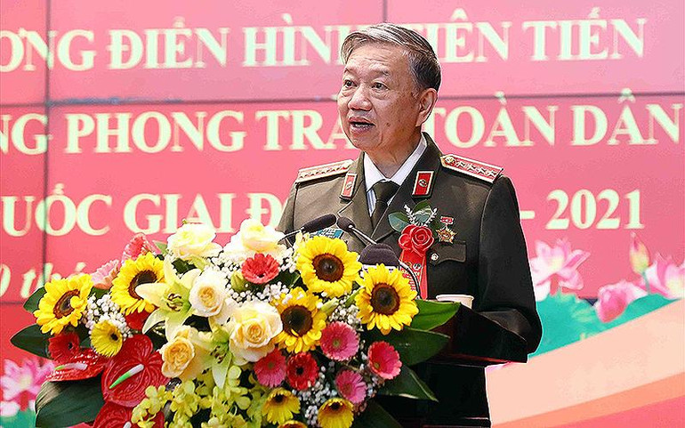 Đại tướng Tô Lâm phát biểu ý kiến. Đại tướng Tô Lâm phát biểu ý kiến.