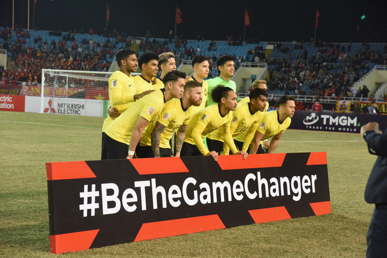 Đội hình xuất phát đội tuyển Malaysia.