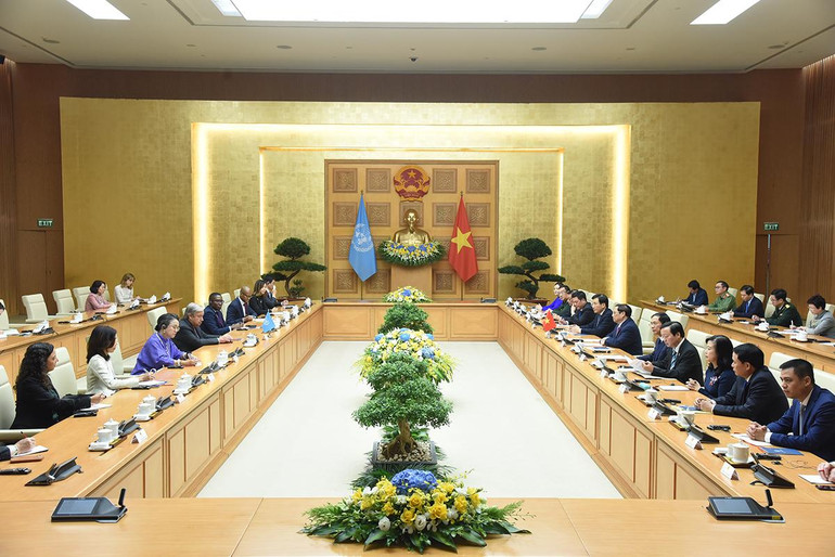 Quang cảnh buổi hội kiến.