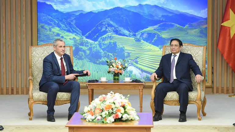 Quang cảnh buổi tiếp.