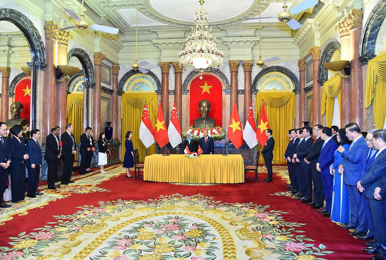 [Ảnh] Việt Nam và Singapore ký kết nhiều văn kiện hợp tác, đầu tư quan trọng ảnh 6