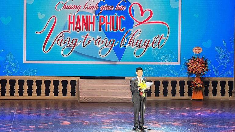 Ông Nguyễn Trọng Đàm, Chủ tịch Trung ương Hội Bảo trợ người khuyết tật và trẻ mồ côi Việt Nam phát biểu.