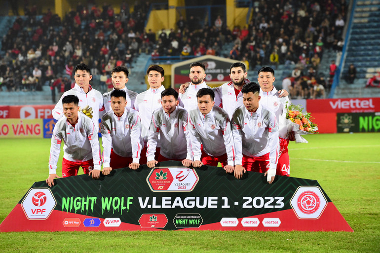 Đội hình xuất phát của Viettel.