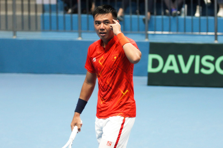 Tay vợt số 1 của quần vợt Việt Nam - Lý Hoàng Nam. (Ảnh: VPF)