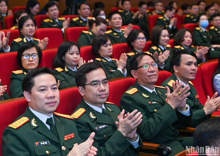 Các đại biểu dự buổi gặp mặt. (Ảnh: Duy Linh)