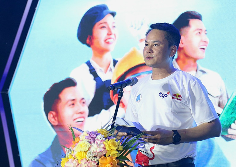 Anh Nguyễn Kim Quy phát biểu ý kiến tại Ngày hội.