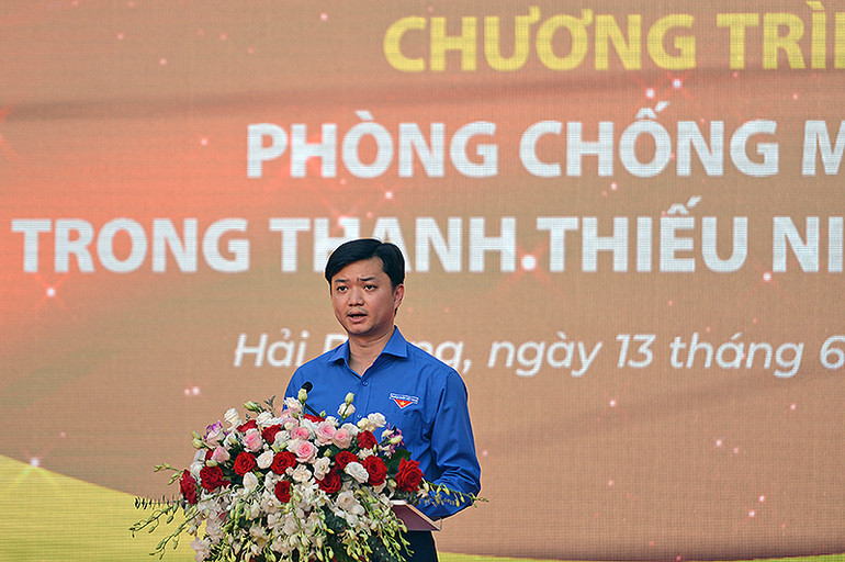 Đồng chí Nguyễn Minh Triết phát biểu tại chương trình.