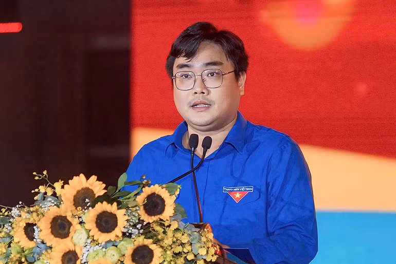 Đồng chí Ngô Minh Hải phát biểu chào mừng tại chương trình.