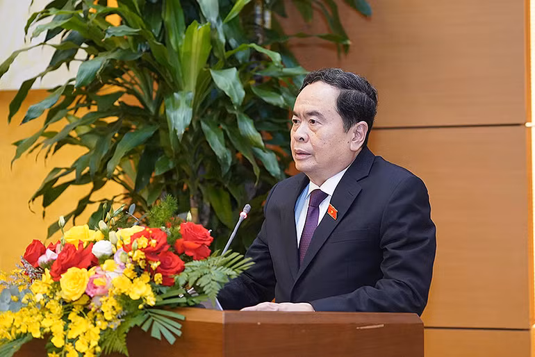 Đồng chí Trần Thanh Mẫn phát biểu ý kiến tại phiên giải trình.