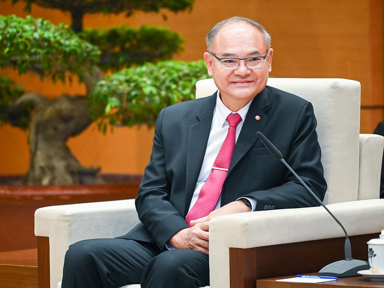 [Ảnh] Chủ tịch Quốc hội Vương Đình Huệ tiếp Phó Chủ tịch thứ nhất Thượng viện Thái Lan Singsuk Singpai ảnh 5