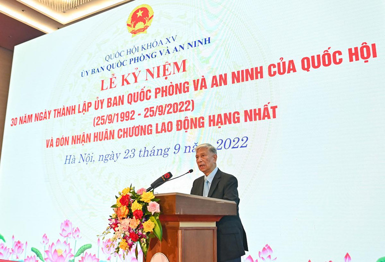 [Ảnh] Chủ tịch nước, Chủ tịch Quốc hội dự Lễ kỷ niệm 30 năm ngày thành lập Ủy ban Quốc phòng và An ninh ảnh 6