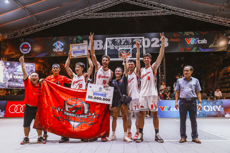 Thang Long Warriors vô địch chặng 2 VBA 3x3 Prime 2023 nội dung Men Pro.