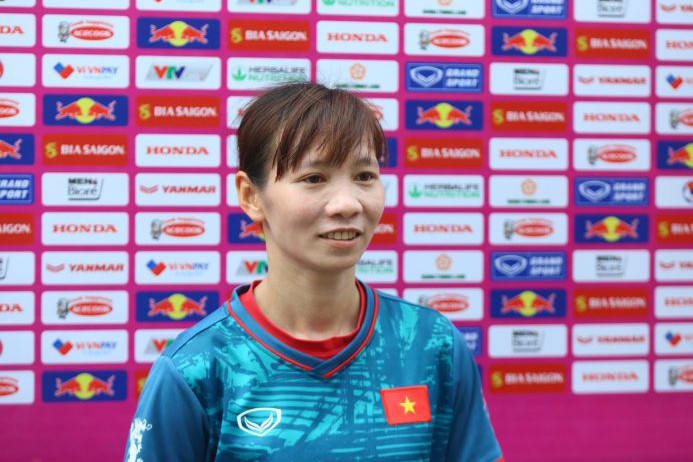 Đội trưởng đội tuyển nữ Việt Nam - Trần Thị Thùy Trang. (Ảnh: VFF)