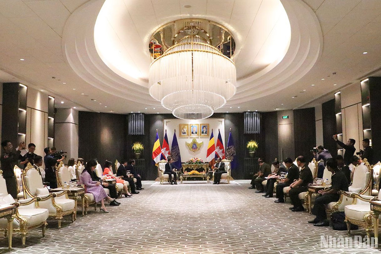 Quang cảnh buổi tiếp.