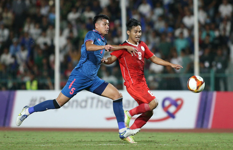 U22 Thái Lan thi đấu khá bị động. U22 Thái Lan thi đấu khá bị động.